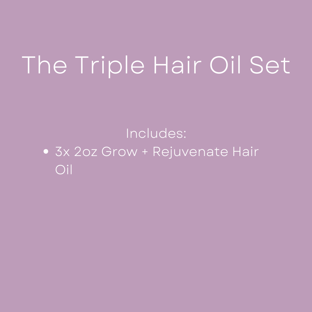 The Triple Hair Oil Set - Wild Revival Organics